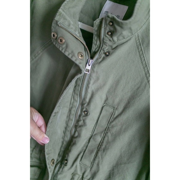 Madewell NWOT Northover Utility Cargo Jacket Desert Olive Green MSRP $138 SZ M - Picture 4 of 8